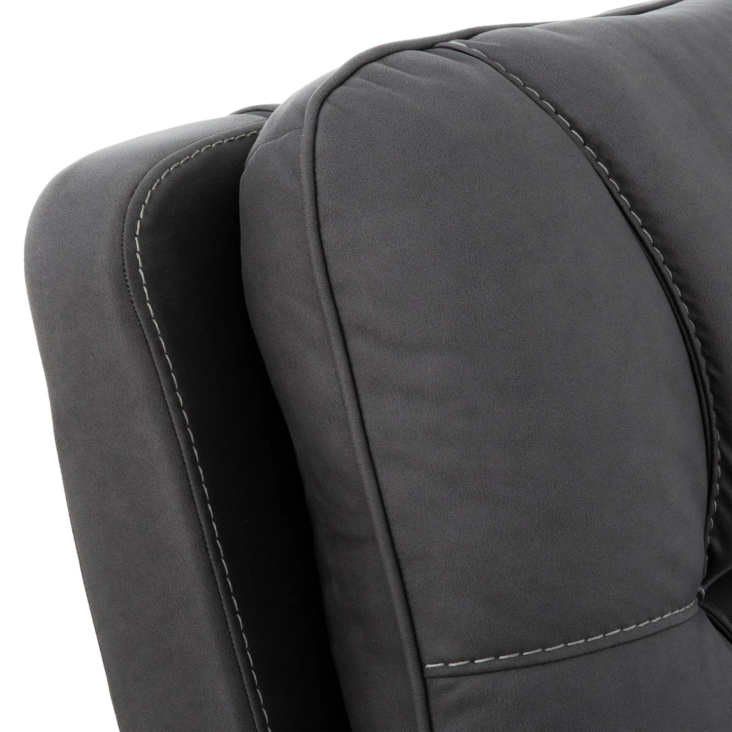 Sofa Inclinable Charcoal / Électrique / Polyester / Kirke
