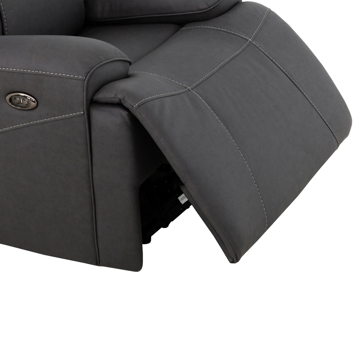 Causeuse Inclinable Charcoal / Électrique / Polyester / Kirke