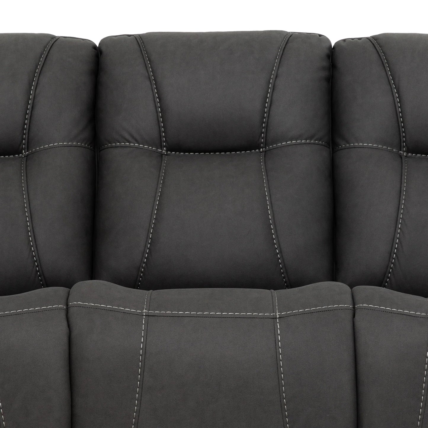 Sofa Inclinable Charcoal / Électrique / Polyester / Kirke