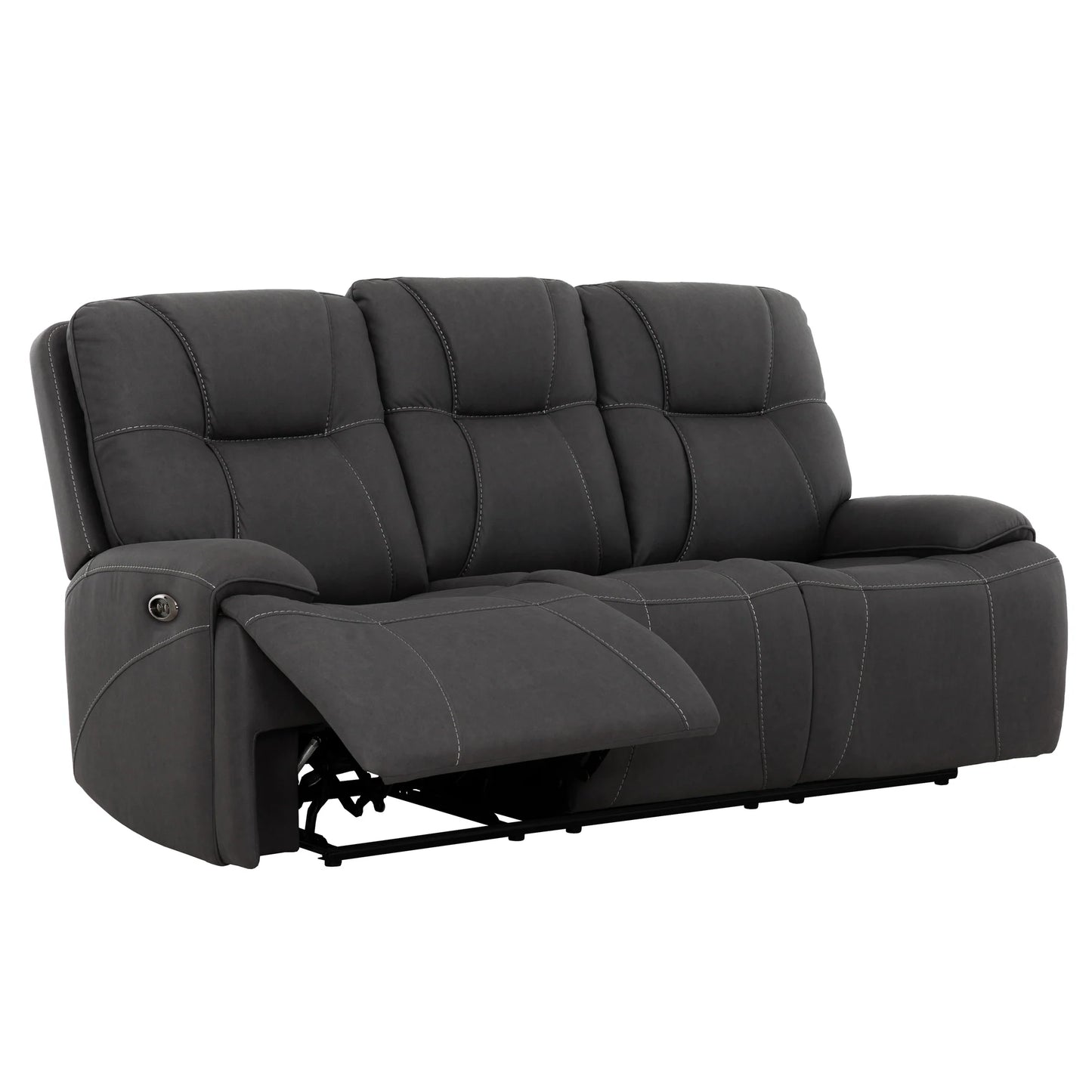 Sofa Inclinable Charcoal / Électrique / Polyester / Kirke