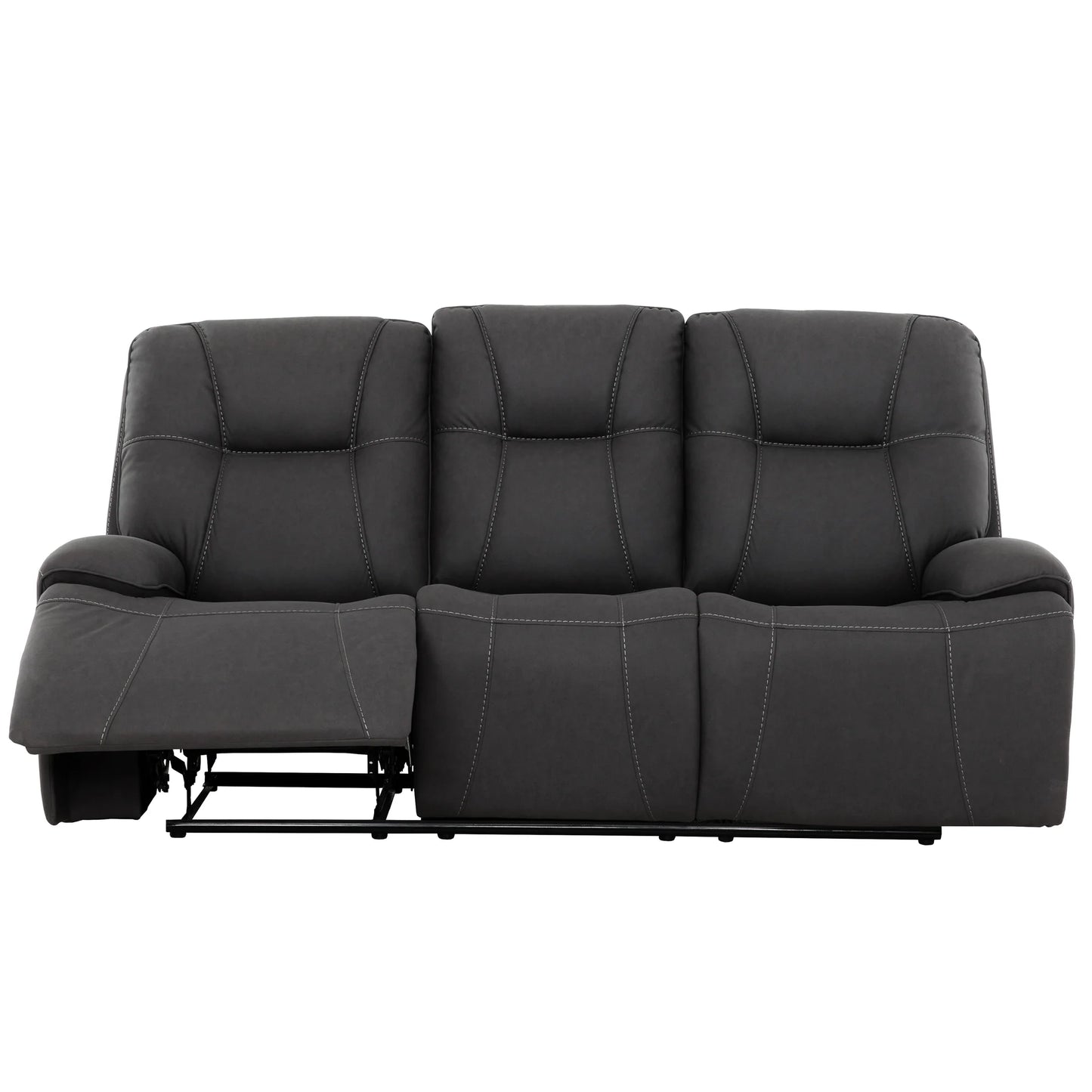 Sofa Inclinable Charcoal / Électrique / Polyester / Kirke
