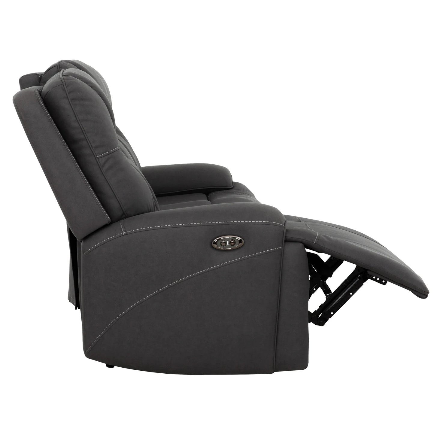 Sofa Inclinable Charcoal / Électrique / Polyester / Kirke
