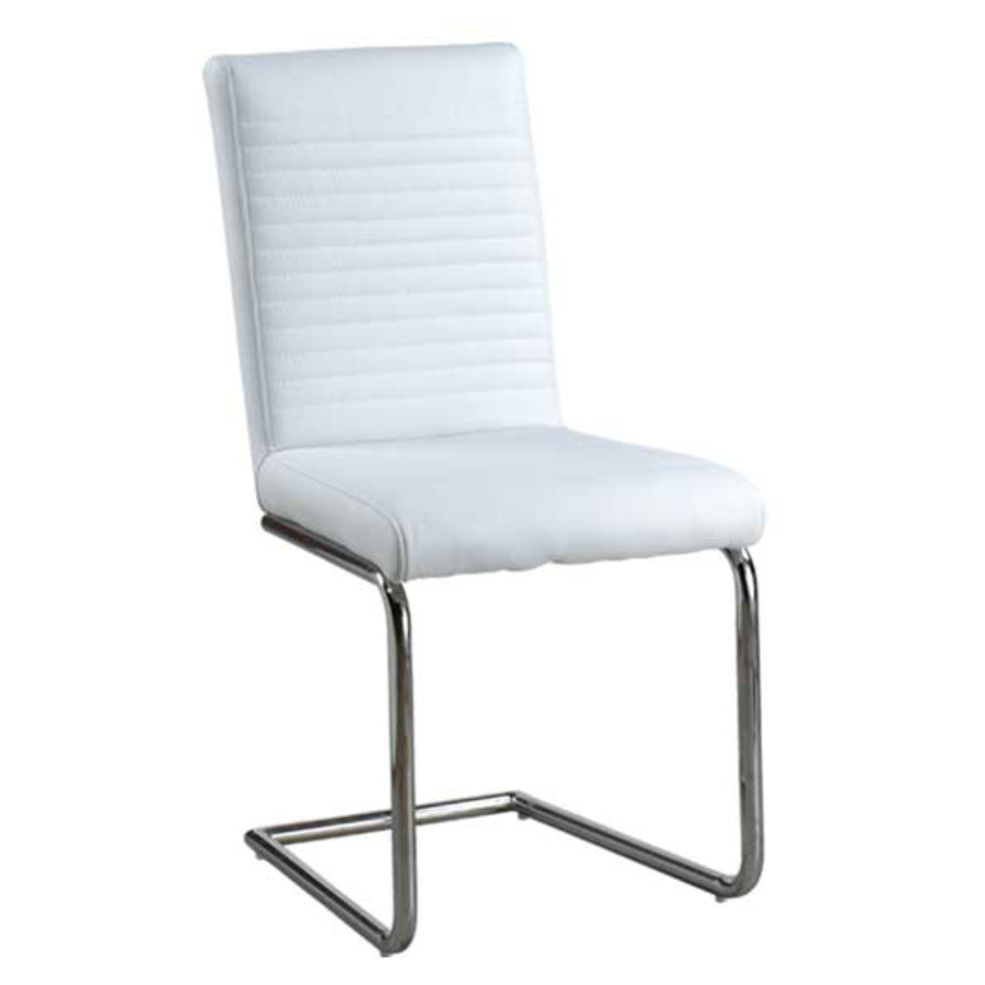 Table de Cuisine- 63'' / Verre Trempé avec Pieds Chromés Moderne | T-1480