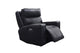 Chaise Inclinable Électrique Chadwick avec Têtes Motorisées en Cuir Véritable et PVC match | Noir | 34999