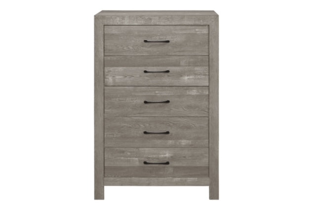 Ensemble de Chambre à Coucher Gris Apparence Bois MA1534/ 5 Morceaux