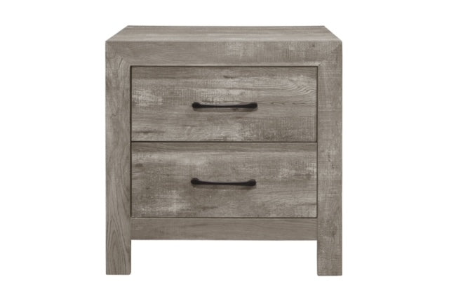 Ensemble de Chambre à Coucher Gris Apparence Bois MA1534/ 5 Morceaux