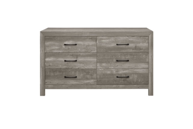 Ensemble de Chambre à Coucher Gris Apparence Bois MA1534/ 5 Morceaux