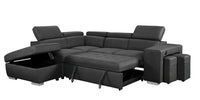 Pratiquo - Sofa-Lit Sectionel - Gris foncé