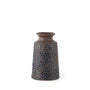 Vase en céramique marron/noir à motifs Sefina