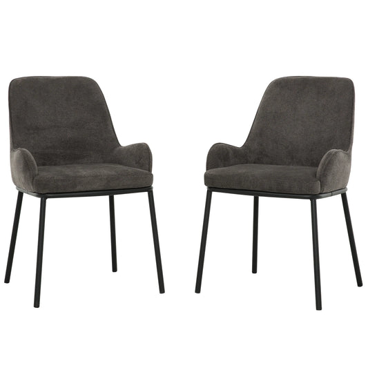 Chaise de Cuisine Velsa / 2 Chaises / Gris Foncé