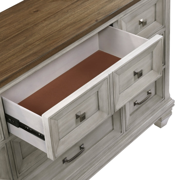 Commode double Esko, détail des poignées