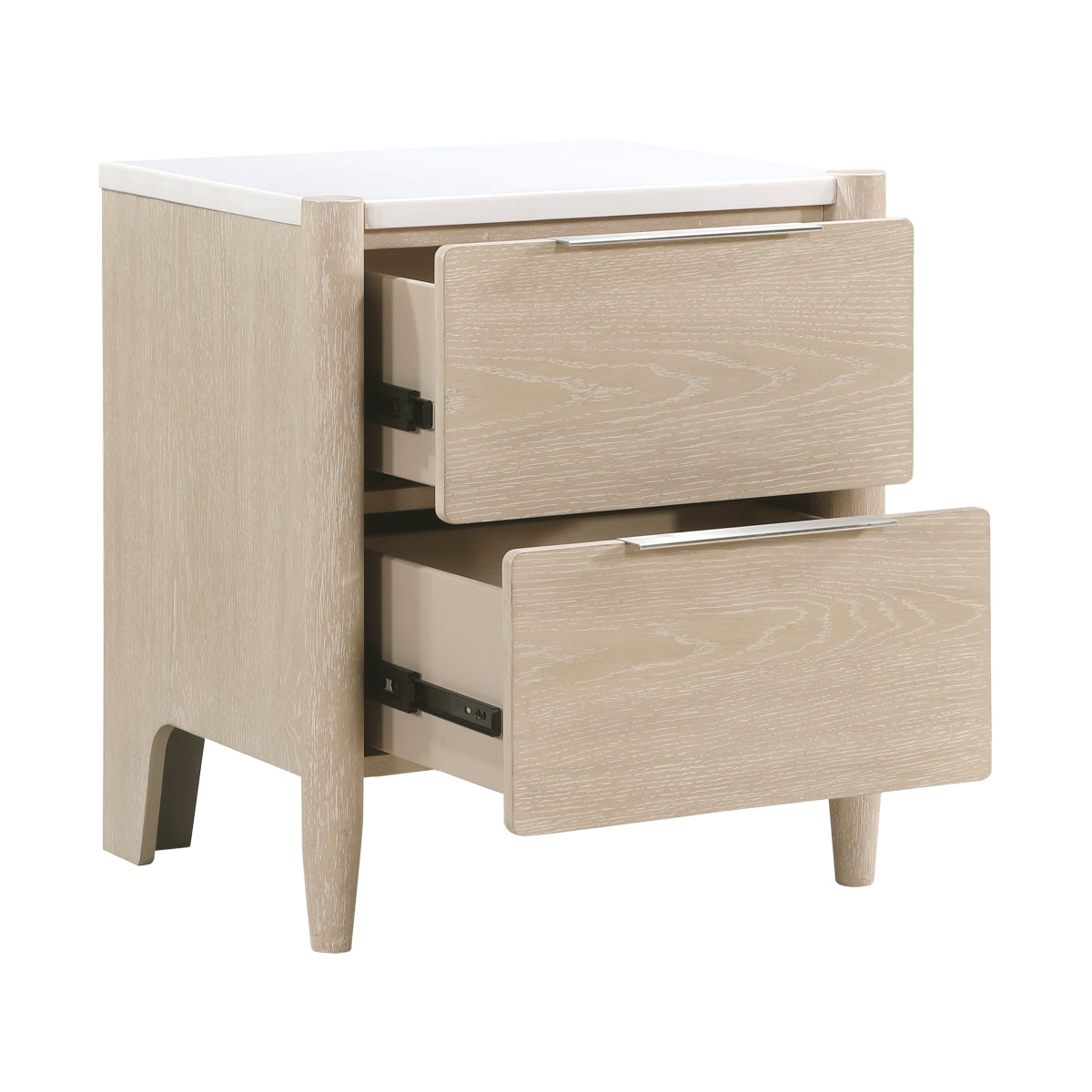 Table de chevet Laurent tiroirs ouverts - Meubles TOCO