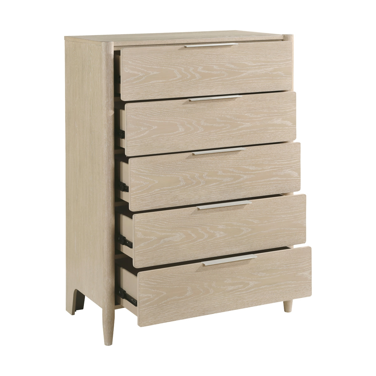 Commode haute Laurent tiroirs ouverts - Meubles TOCO