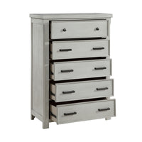 Commode 5 Tiroirs | Gris Clair | 9-7331