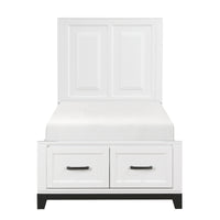 Lit Simple Complet Garretson | Blanc | 1-T541