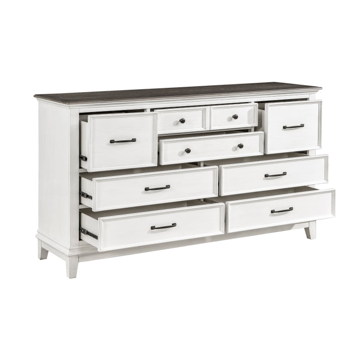 Commode double Cheston, tiroirs ouverts
