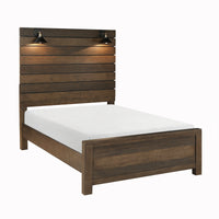 Lit Queen Complet Conway | Brun Antique | 1-7941