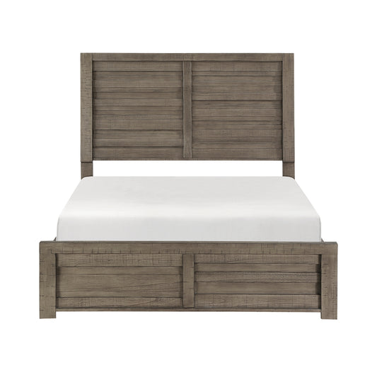 Lit King Complet Longview | Gris Rustique | KE1-KYG8941