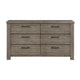 Commode 6 Tiroirs  Longview | Gris Rustique  | 5-YG8941