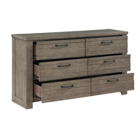 Commode 6 Tiroirs  Longview | Gris Rustique  | 5-YG8941