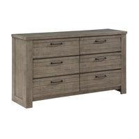 Commode 6 Tiroirs  Longview | Gris Rustique  | 5-YG8941