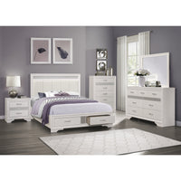 Lit Queen Complet Luster | Blanc | 1-W5105