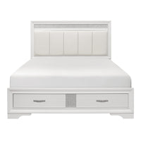 Lit Queen Complet Luster | Blanc | 1-W5105