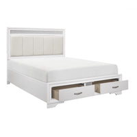 Lit Queen Complet Luster | Blanc | 1-W5105