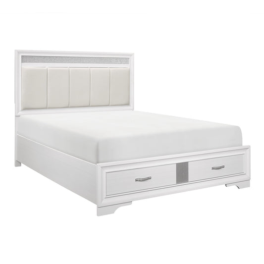 Lit Queen Complet Luster | Blanc | 1-W5105