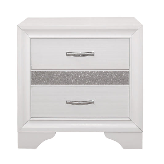 Table de Chevet Collection Luster | Blanc | 4-W5051