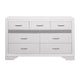 Commode 9 Tiroirs Luster | Blanc | 5-W5051