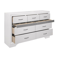 Commode 9 Tiroirs Luster | Blanc | 5-W5051