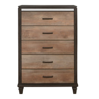 Commode 5 Tiroirs Danridge | Marron Espresso | 9-8151