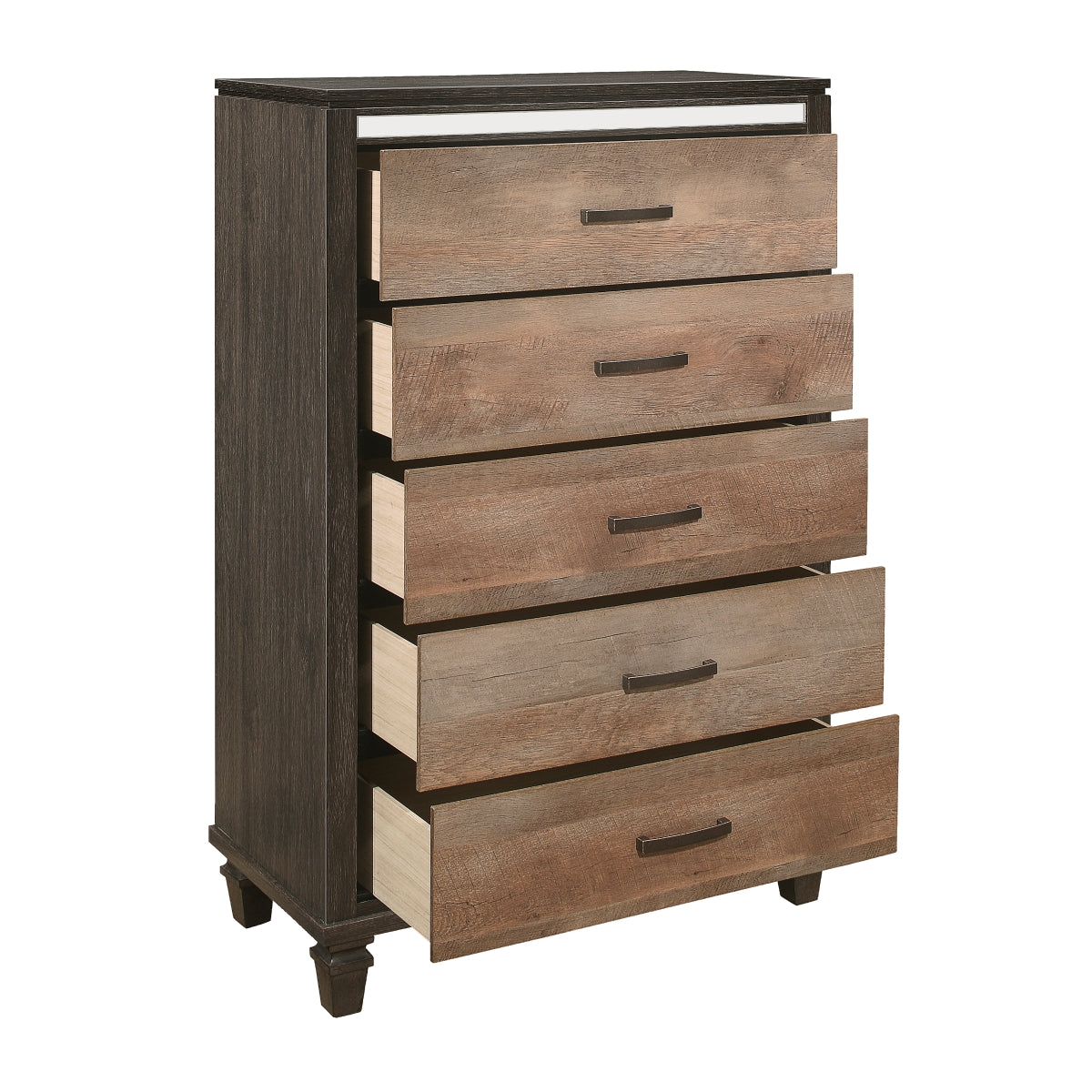 Commode 5 Tiroirs Danridge | Marron Espresso | 9-8151