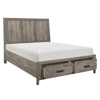 Lit Queen Complet Bainbridge | Gris Vieilli | 1-6251