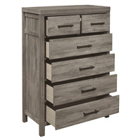 Commode 6 Tiroirs Bainbridge | Gris Vieilli | 9-6251