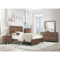 Lit Queen Complet Corbin | Brun Rustique | 1-1534