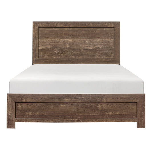 Lit Queen Complet Corbin | Brun Rustique | 1-1534