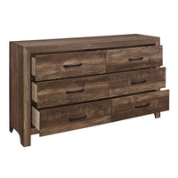 Commode 6 Tiroirs Corbin | Brun Vieilli | 5-4351
