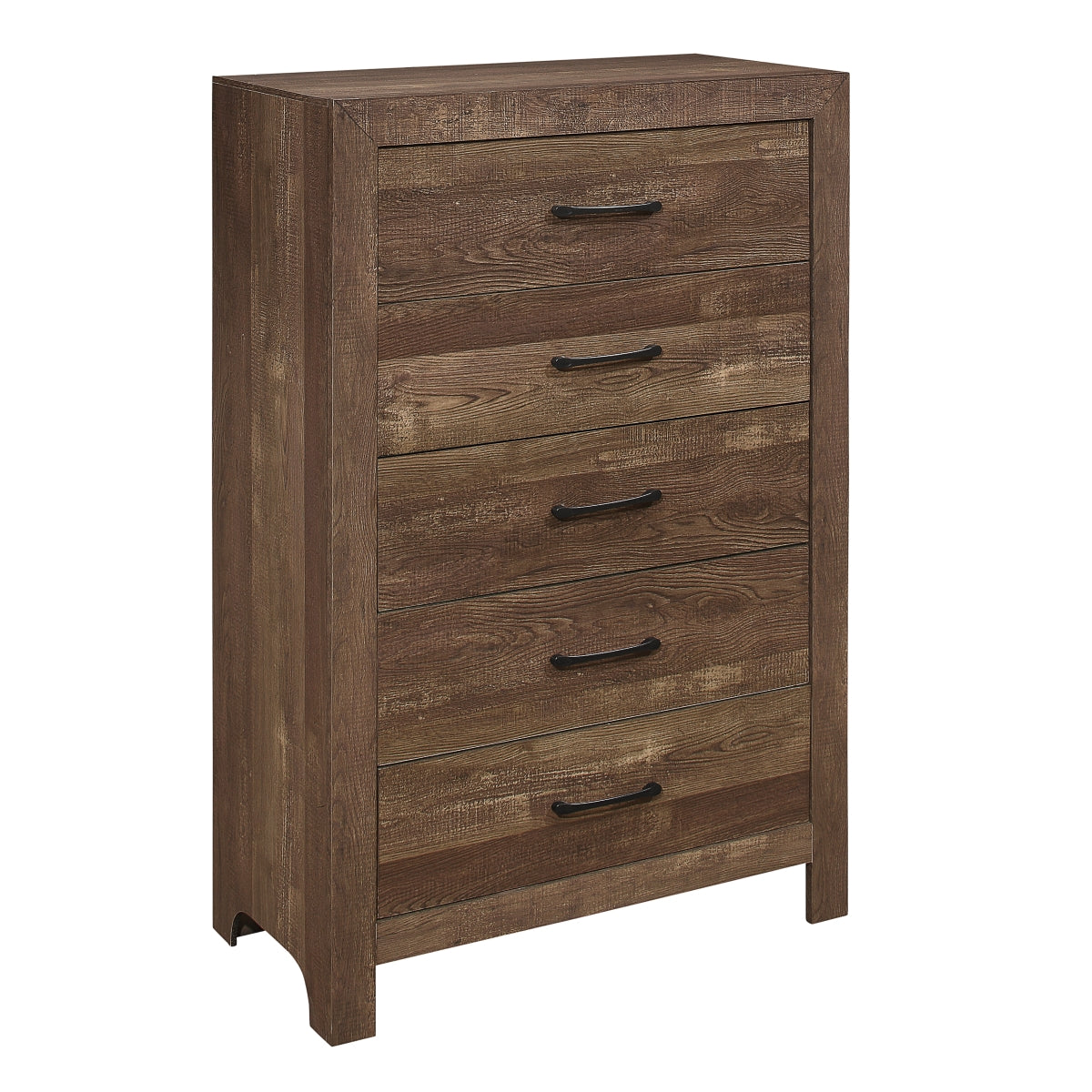 Commode 5 Tiroirs Corbin | Brun Vieilli | 9-4351