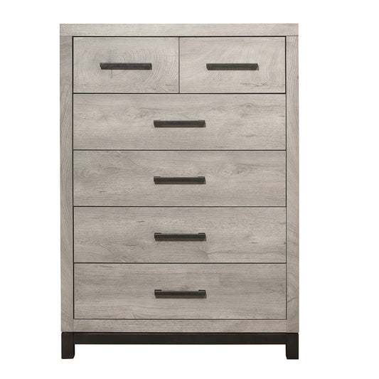 Commode 6 Tiroirs Zephyr | Gris | 9-7751