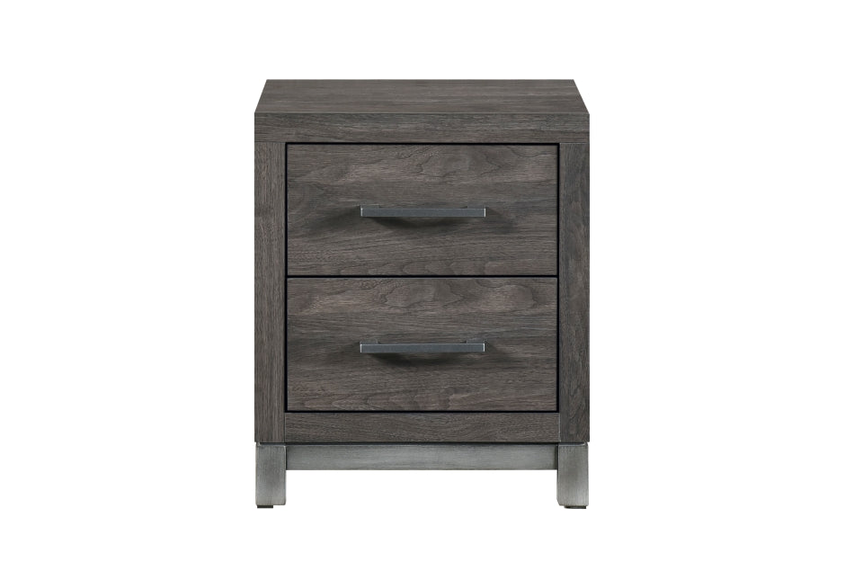 Table de chevet Stella gris foncé