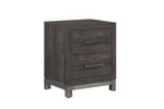 Table de chevet Stella gris foncé
