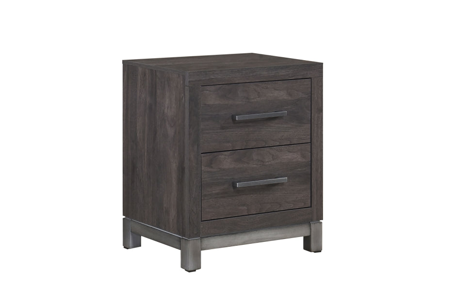 Table de chevet Stella gris foncé