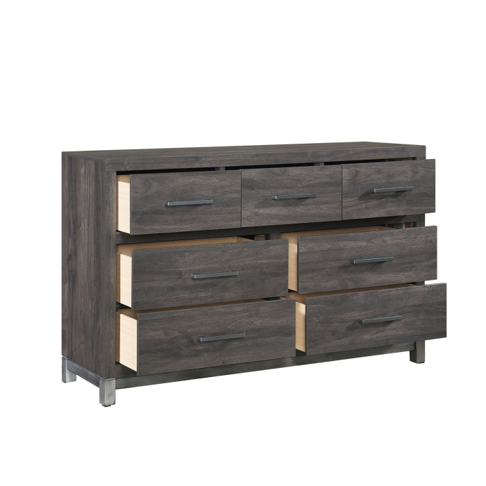 Commode double Stella gris foncé