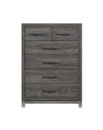 Commode haute Stella gris foncé