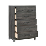 Commode haute Stella gris foncé