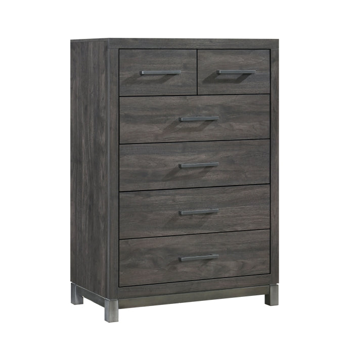 Commode haute Stella gris foncé