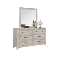 Commode 8 Tiroirs Darcy | Chêne Blanc Vieilli | 5-W071