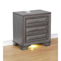 Table de Chevet Collection Milton | Gris | 4-YG1071